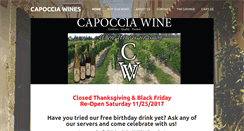 Desktop Screenshot of capocciawines.com